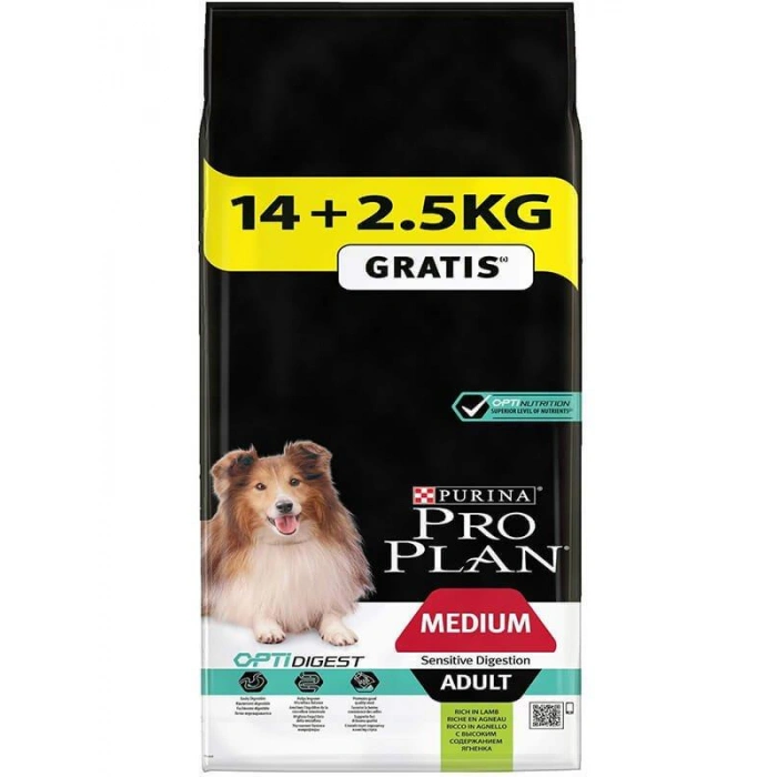 ProPlan Adult Medium Sensitive Kuzu Etli Yetişkin Köpek Maması 16.5 Kg