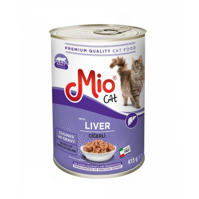 Mio Ciğerli Kedi Konservesi 415 Gr. - 24 Lü