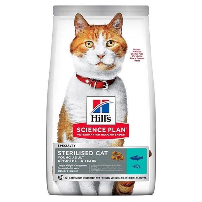 Hills Sterilised Kısırlaştırılmış Tuna Balıklı Yetişkin Kedi Maması 3 Kg