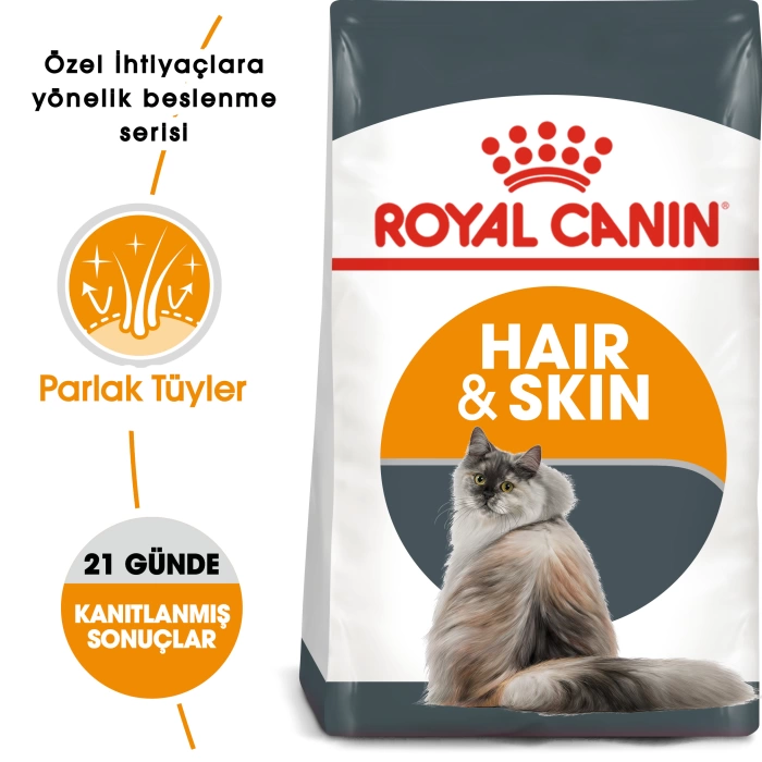 Royal Canin Hair Skin Care Hassas Tüylü Kediler İçin Yetişkin Kedi Maması 4 Kg