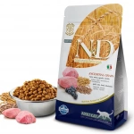 N&D Düşük Tahıllı Kuzu Eti Yaban Mersinli Yetişkin Kedi Maması 1.5 Kg