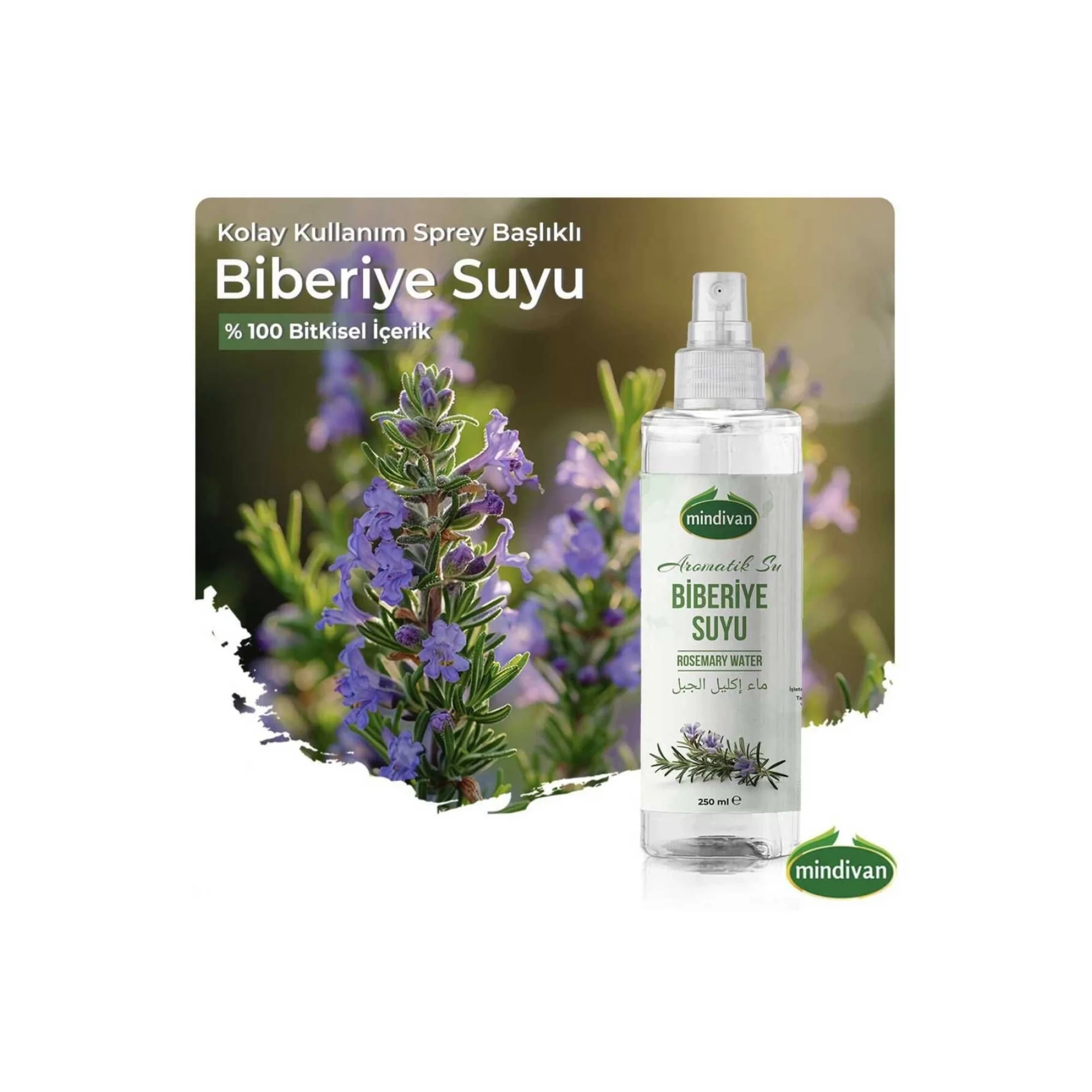 Biberiye Suyu Dökülme Karşıtı Ve Saç Uzamasında Etkili Sprey Şişe Saç Toniği Hızlı Uzama 250 ml