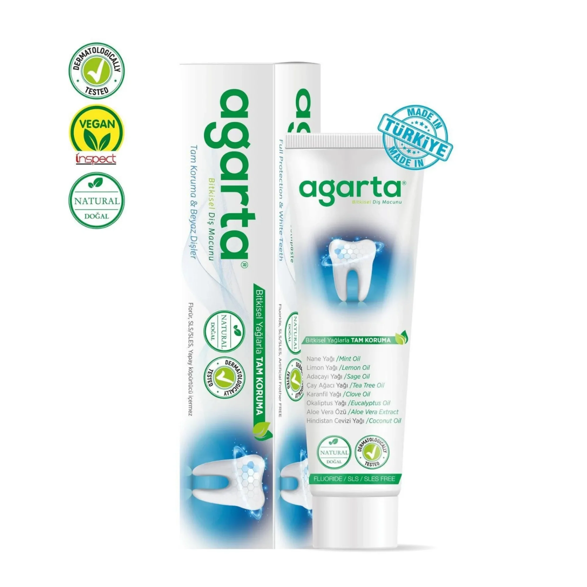 Doğal Bitki Özlü Florürsüz Diş Macunu 100 Ml/130 Gr