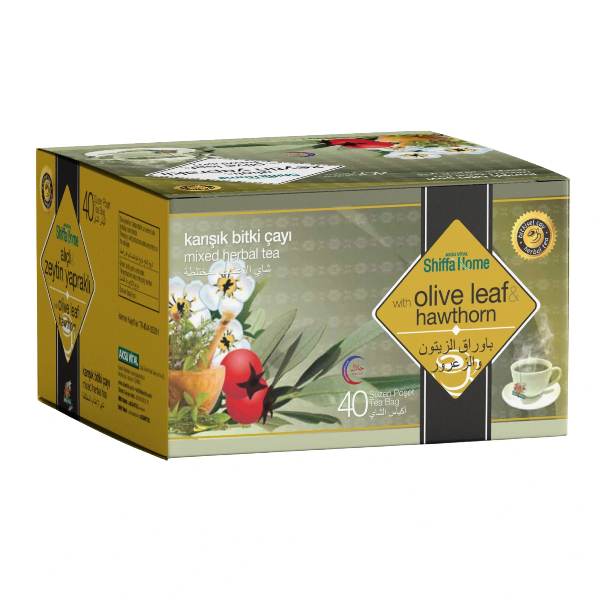 Alıçlı & Zeytin Yapraklı Karışık Bitki Çayı 40 Adet