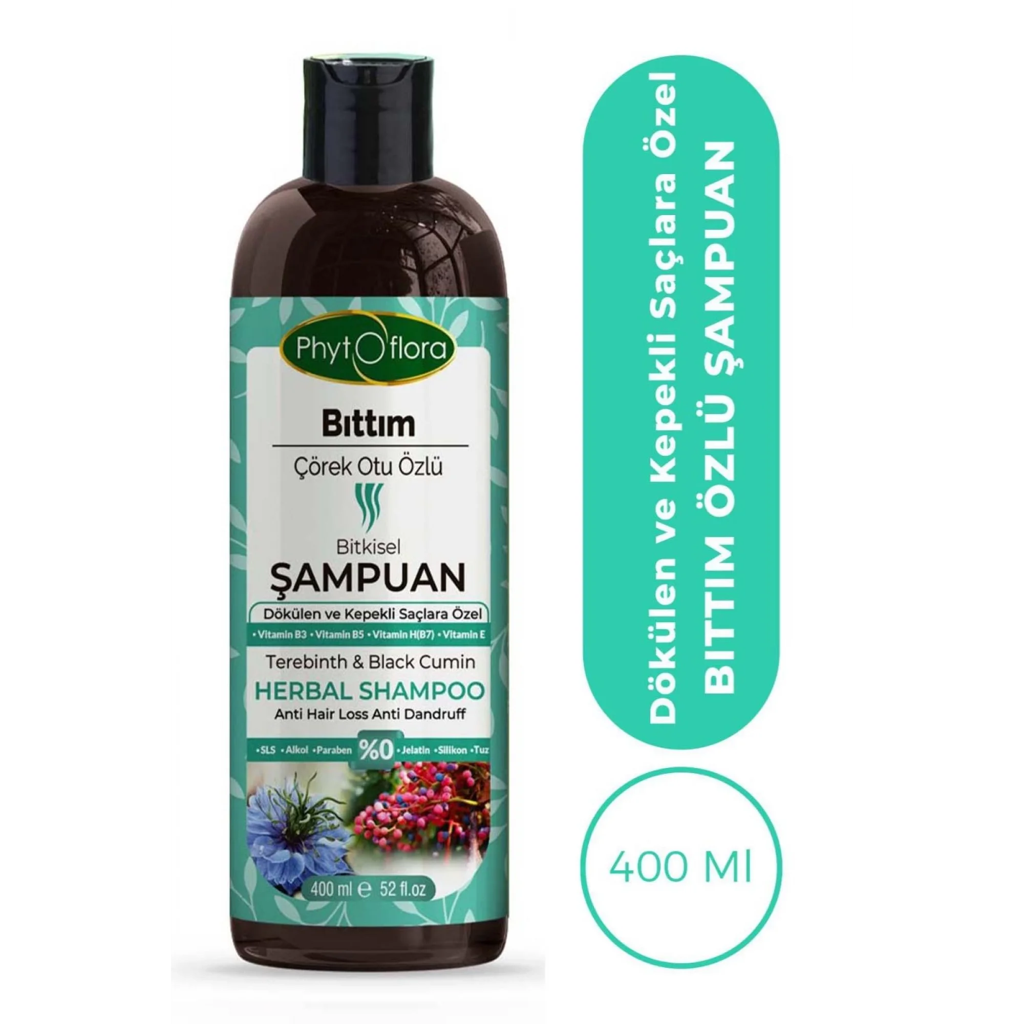 Bıttım Çörek Otu Özlü Bitkisel Şampuan