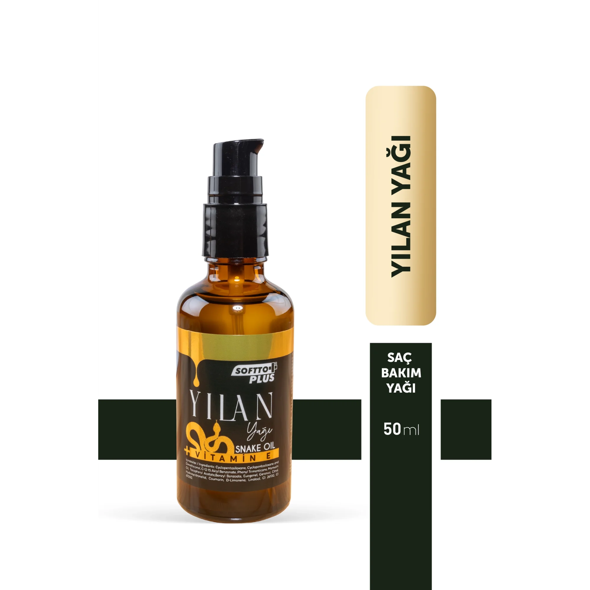 Softto Plus E Vitaminli Yılan Yaglı Saç Yagı 50 Ml