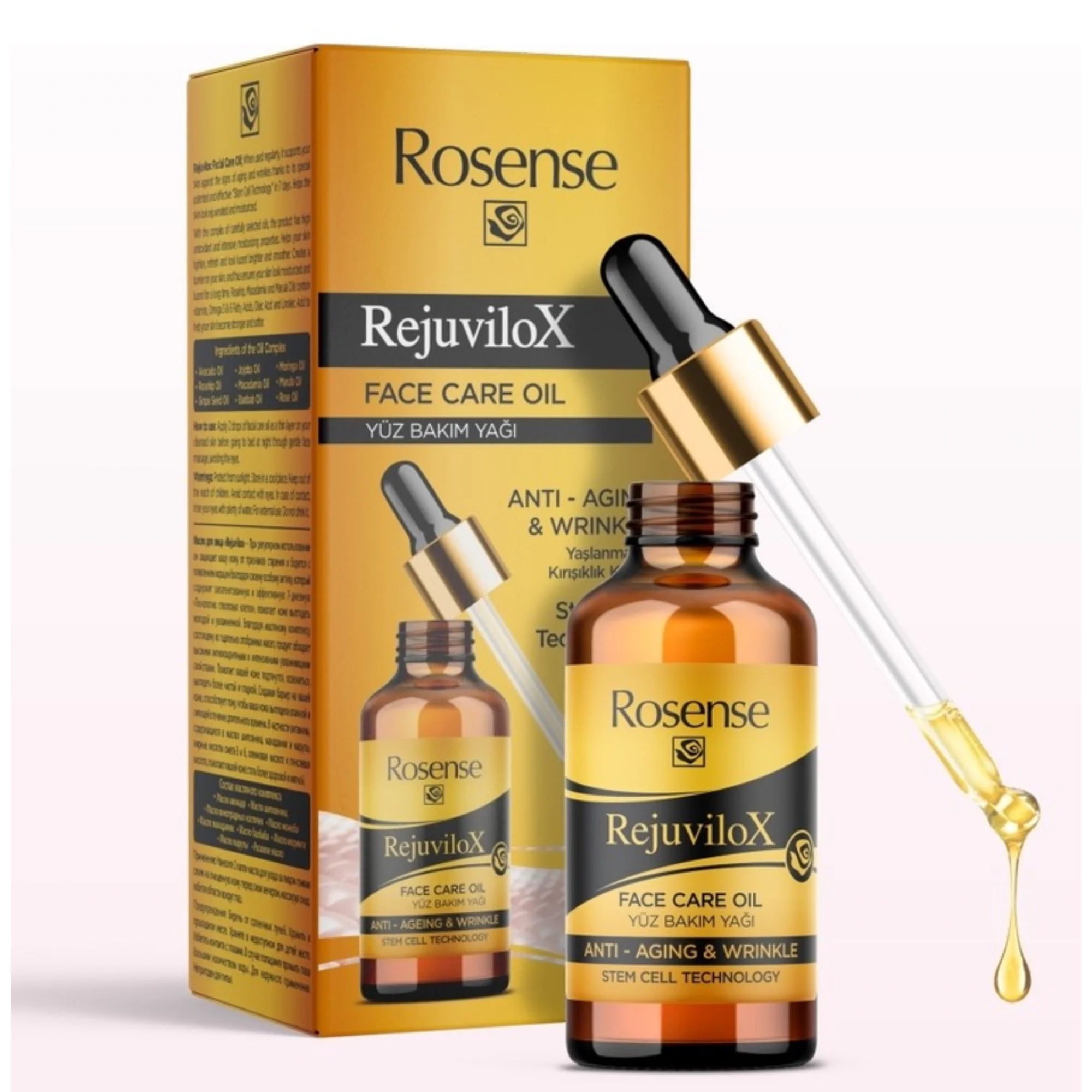Rosense Rejuvilox Kırışıklık Karşıtı Yüz Bakım Yağı 30 ml
