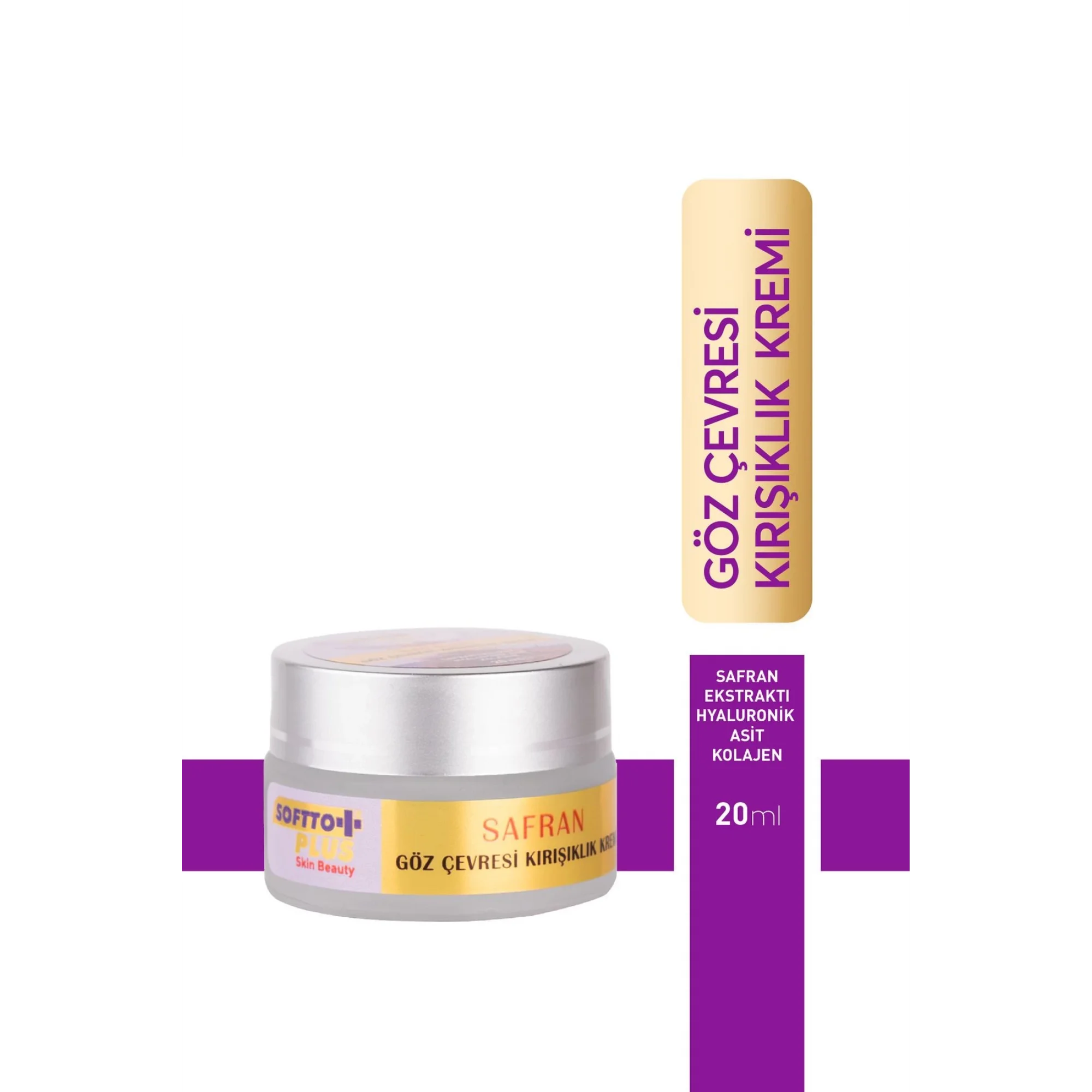 Softto Plus Safran Göz Çevresi Kırışıklık Kremi 20 Ml