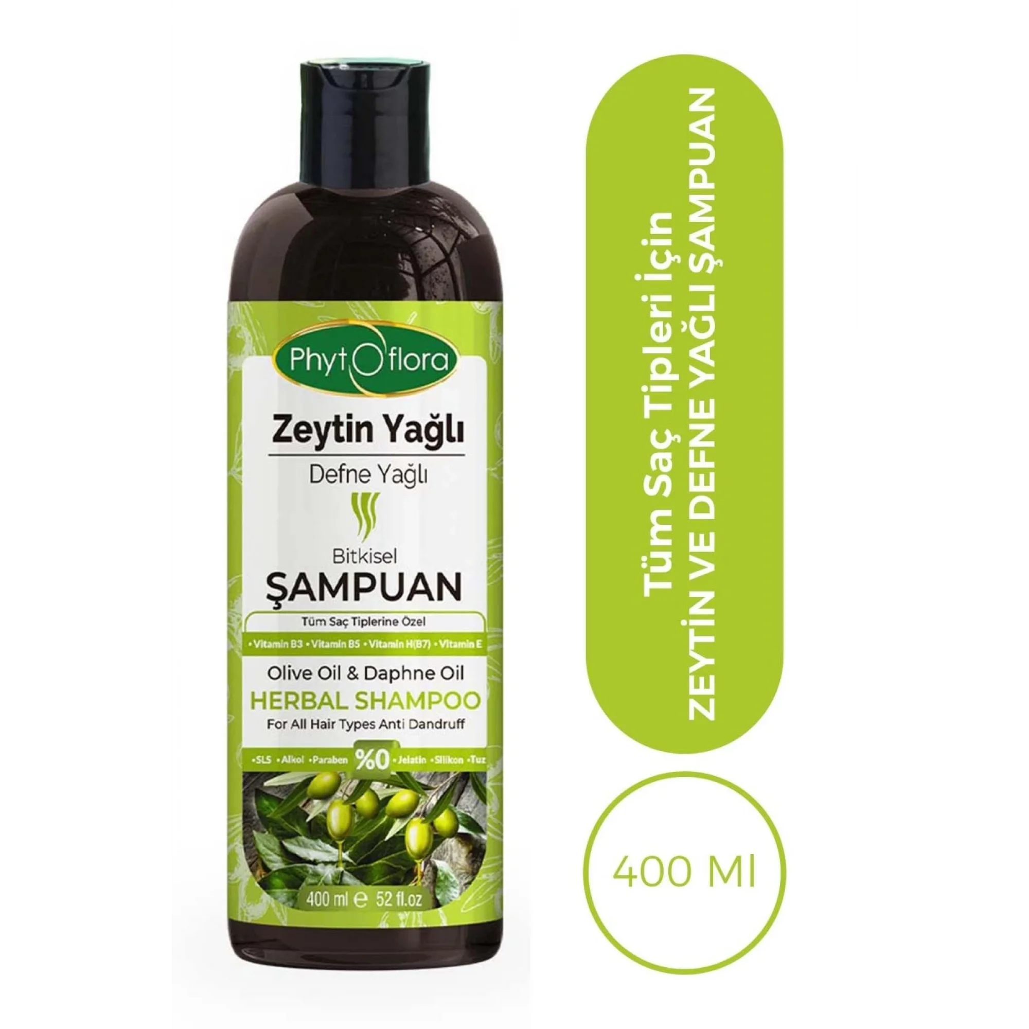Zeytin Yağlı Defne Yağlı Bitkisel Şampuan