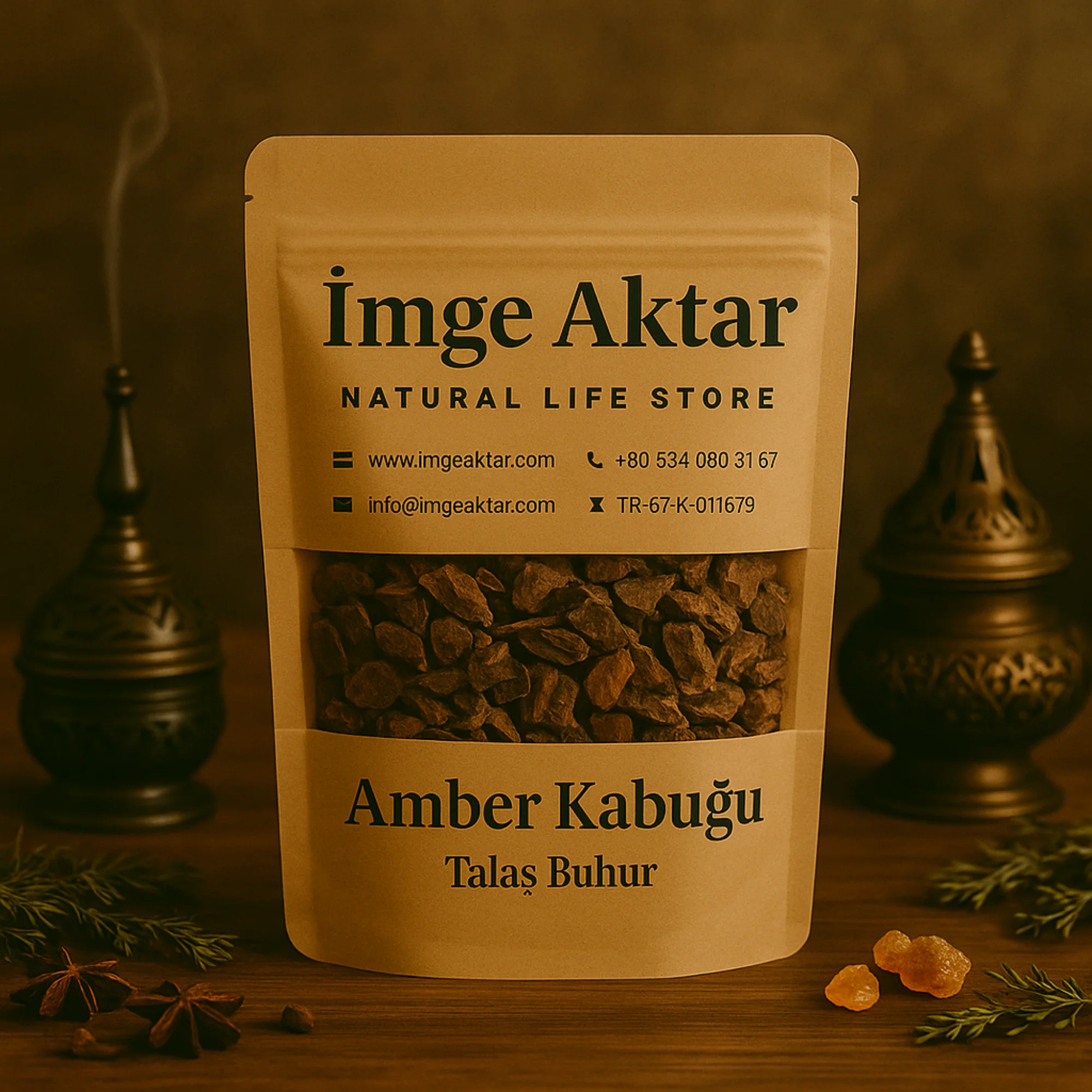 Amber Kabuğu Talaş Buhur 50 gr