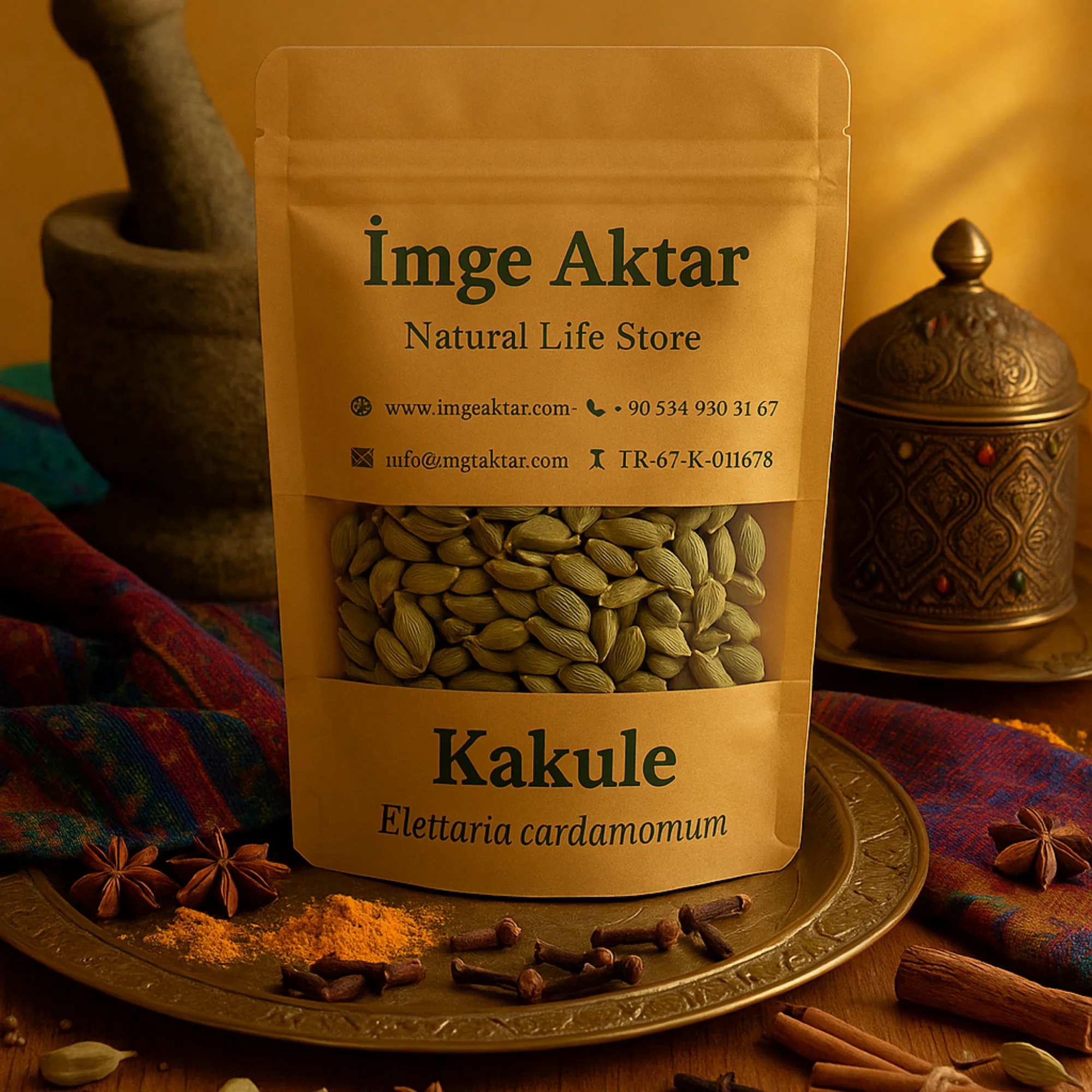 Kakule (Cardamom) 50 Gram