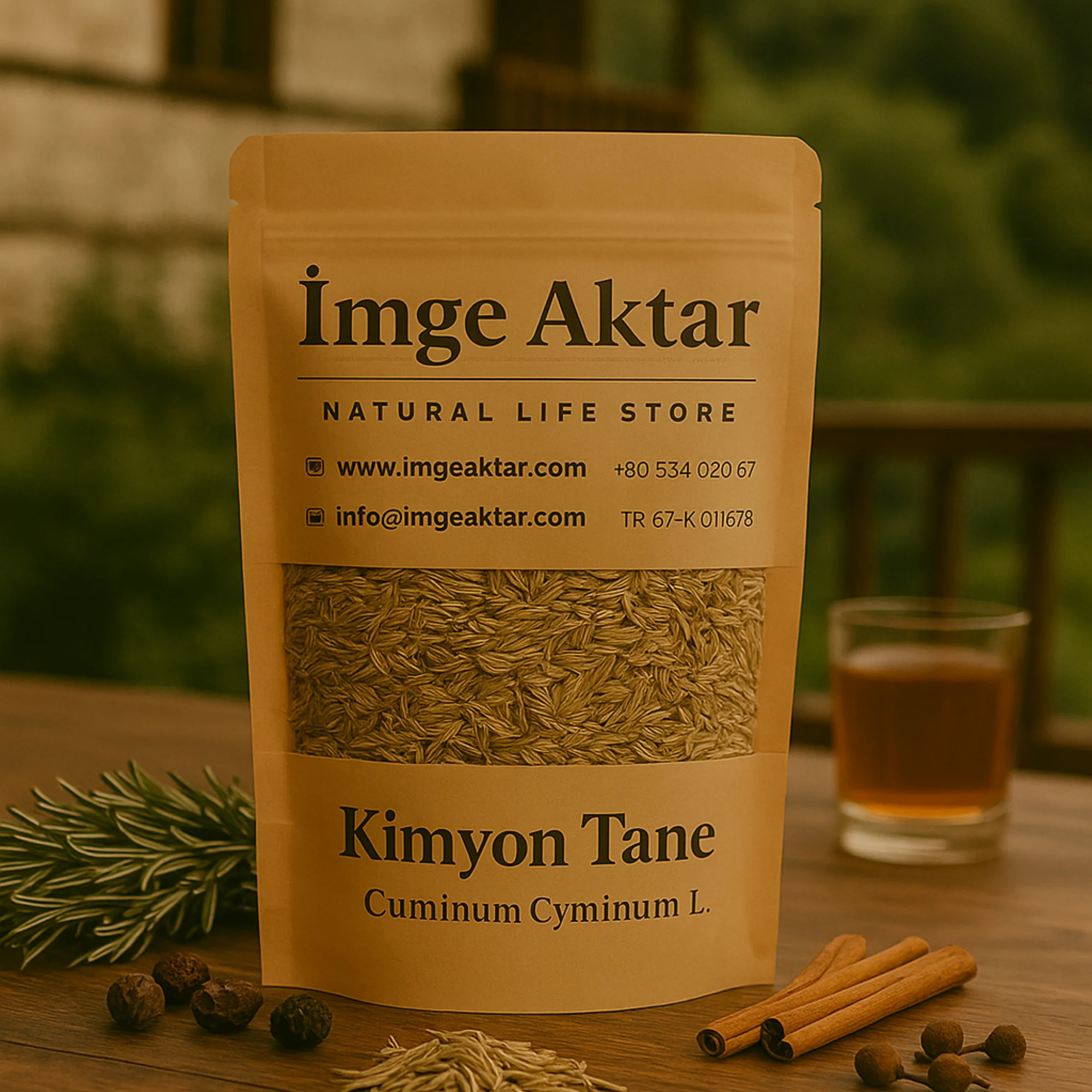 Kimyon Tane (Cuminum Cyminum) 100 Gram