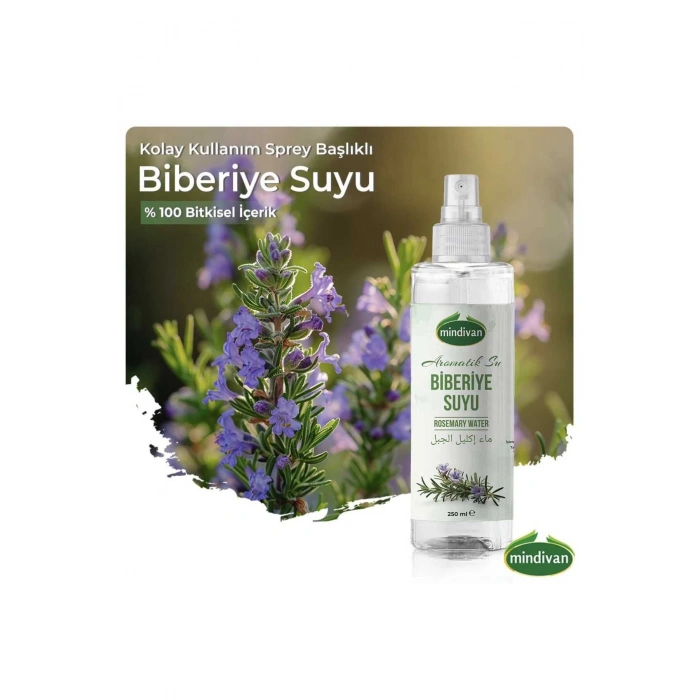 Biberiye Suyu Dökülme Karşıtı Ve Saç Uzamasında Etkili Sprey Şişe Saç Toniği Hızlı Uzama 250 ml