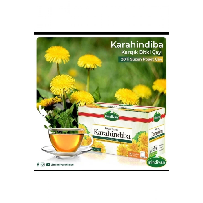 Karahindiba Bitki Çayı 20 Süzen Poşet