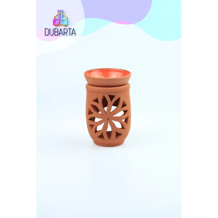 El Yapımı Lotus Toprak Buhurdanlık