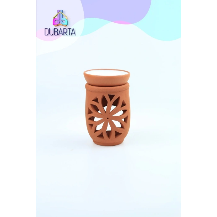 El Yapımı Lotus Toprak Buhurdanlık