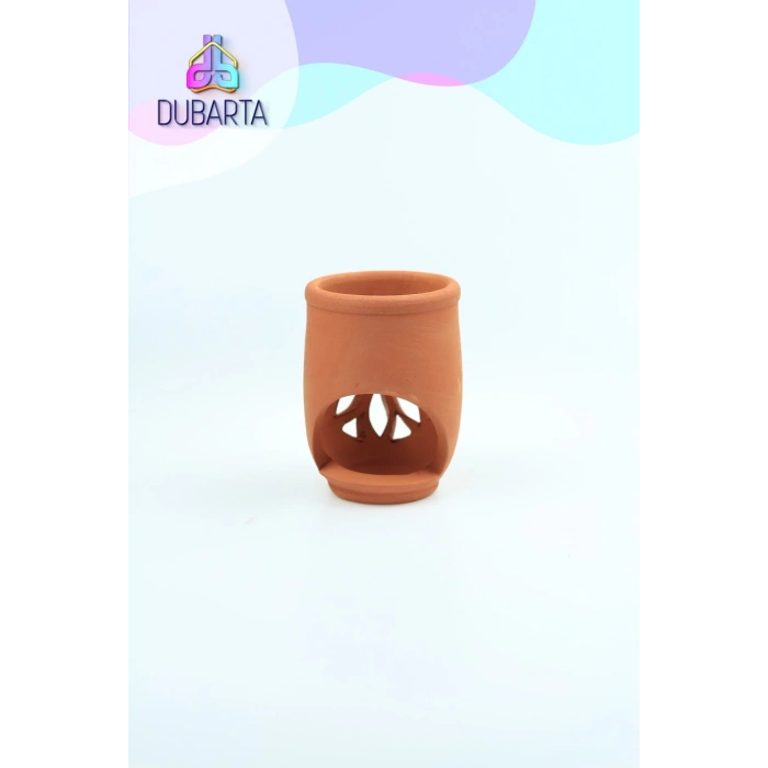 El Yapımı Lotus Toprak Buhurdanlık