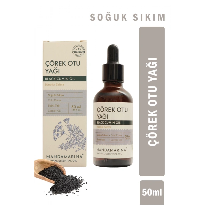 Çörekotu Yağı Soğuk Pres Saf 50 Ml