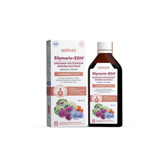 Silymarin-EDH Enginar, Devedikeni, Hindiba, Zerdeçal ve Piperin Ekstraktı 250 Ml