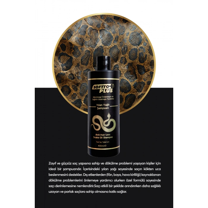 Softto Plus Dökülme Önleyici Yılan Yağlı Şampuan 400 Ml