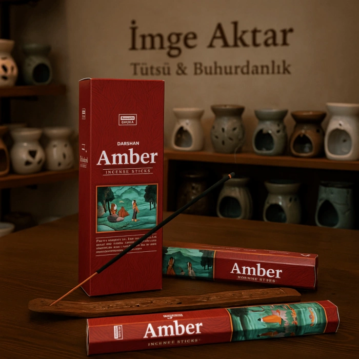 Darshan Amber (Kehribar) Aromalı Çubuk Tütsü (20li Paket)