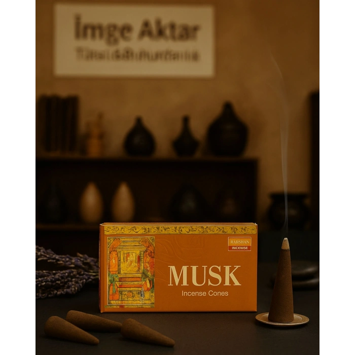 Darshan Misk (Musk) Konik Tütsü (10 Adet) - Mistik ve Topraksı