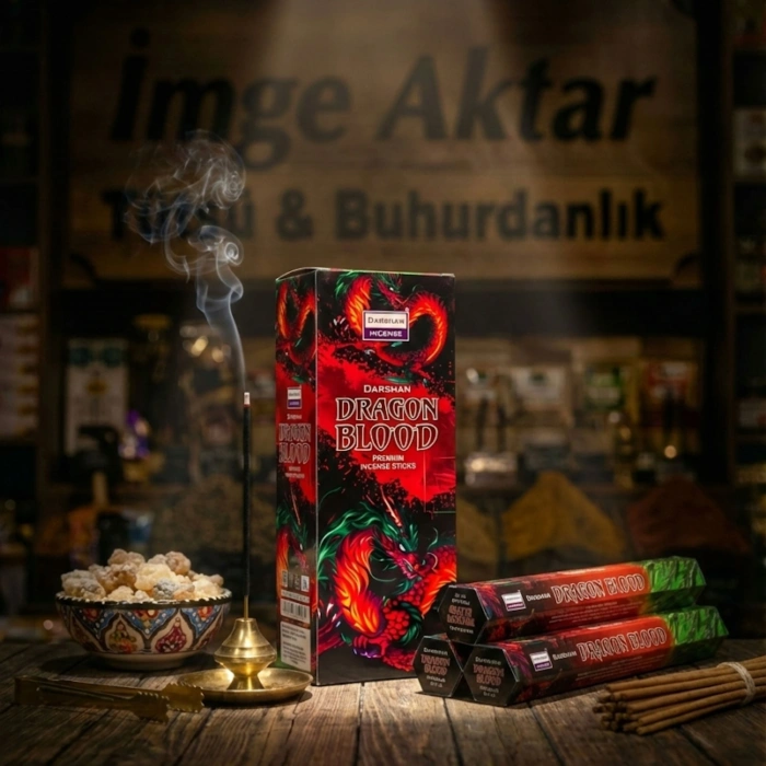 Darshan Dragon Blood (Ejderha Kanı) Çubuk Tütsü (20li Paket) - Güçlü ve Koruyucu