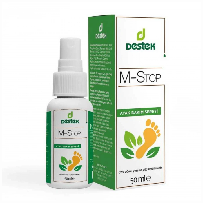 Destek M-Stop Ayak Bakım Spreyi 50 ml - Hijyen ve Koku Karşıtı