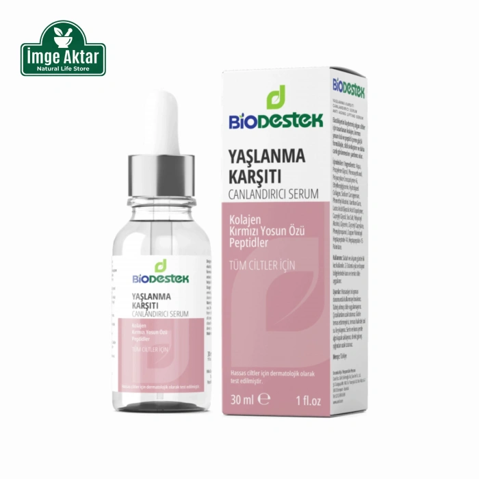 Destek Yaşlanma Karşıtı Kolajen Cilt Bakım Serumu 30 ml - Sıkılaştırıcı Etki