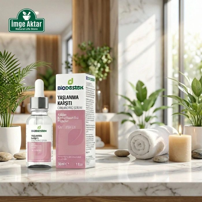 Destek Yaşlanma Karşıtı Kolajen Cilt Bakım Serumu 30 ml - Sıkılaştırıcı Etki