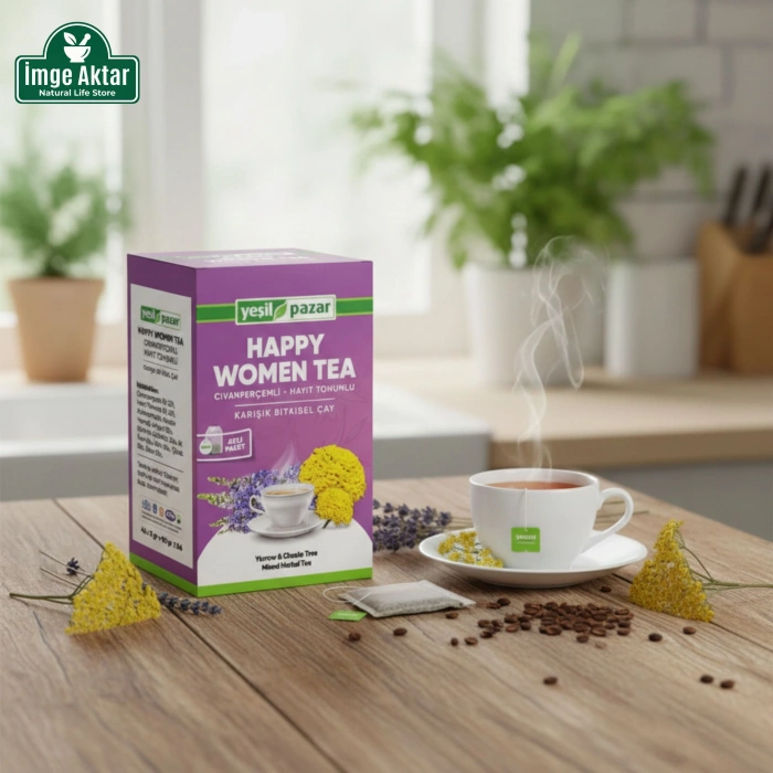 Civan Perçemli Hayıt Tohumlu Happy Women Tea 45 Poşet Çay