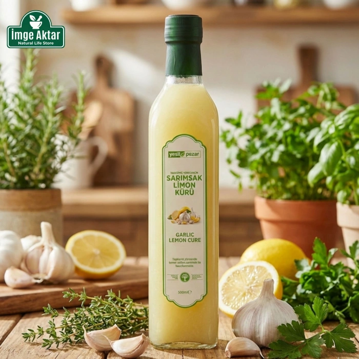 Taşköprü Sarımsak Limon Kürü 500 ml - Geleneksel Fermente Karışım