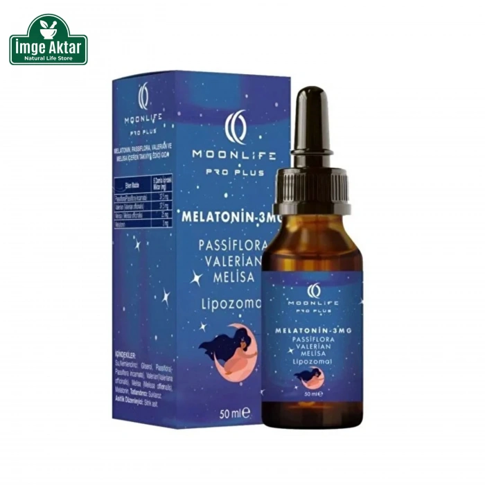Moonlife Melatonin 3 Mg ve Passiflora Lipozomal Damla 50 ml