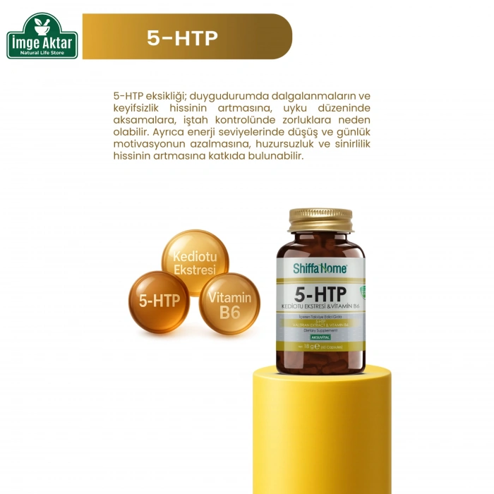 Shiffa Home 5-HTP 60 Kapsül - Sinerjik Formül