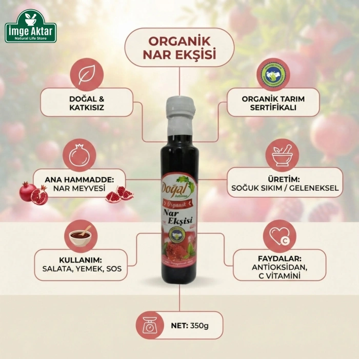 Organik Nar Ekşisi 350g