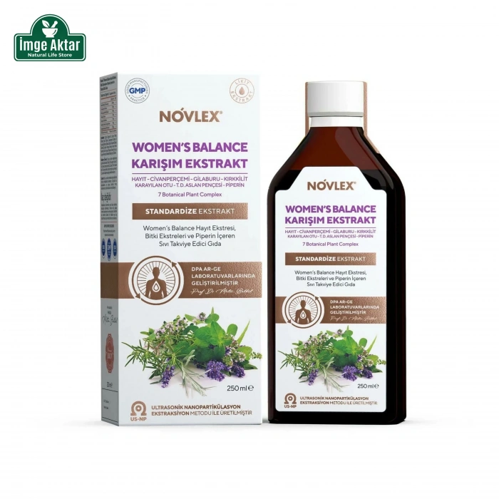 Novlex Women’s Balance - Hayıt, Civanperçemi ve Karayılan Otu Ekstraktı 250 Ml