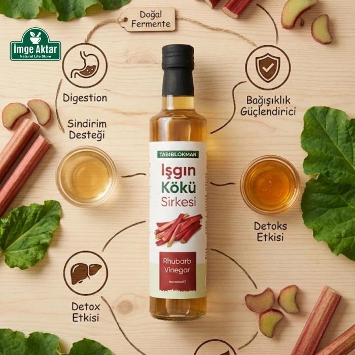 Tabib Lokman Işkın Kökü Sirkesi - Doğal Fermentasyon 500 Ml