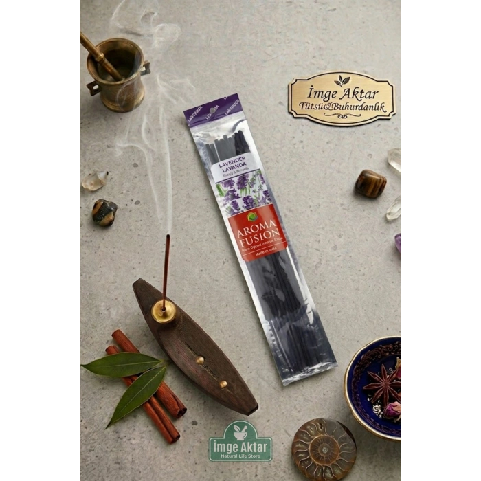 Darshan Aroma Fusion Lavanta El Yapımı 15 Adet Çubuk Tütsü 28 cm