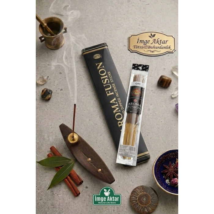 Darshan Aroma Fusion Om El Yapımı 15 Adet Çubuk Tütsü 28 cm