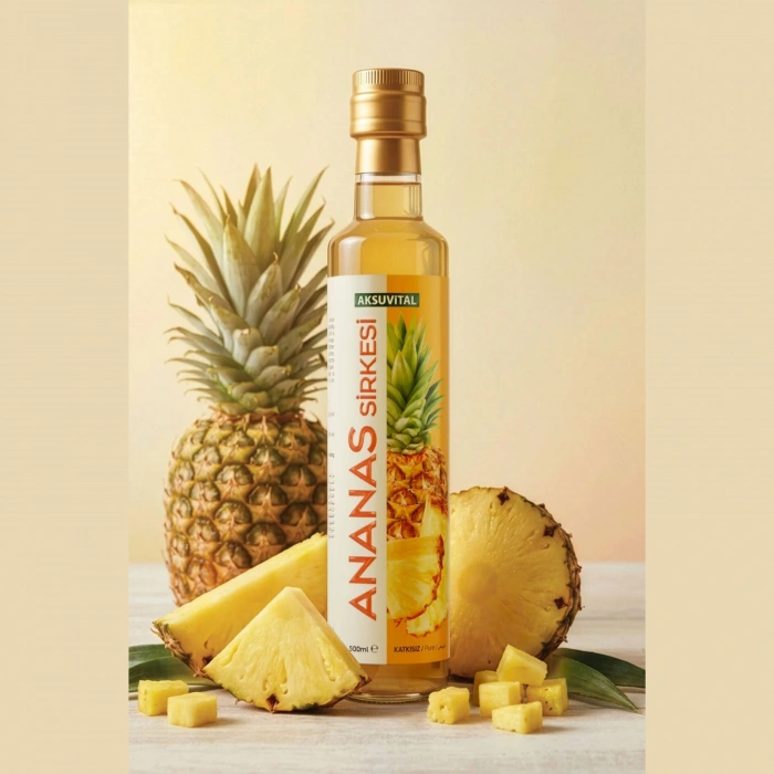 Aksu Vital Ananas Sirkesi (Doğal Fermente) - Bromelain Etkili 500Ml