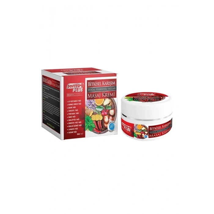 Softto Plus At Kestanesi Yağlı Bitkisel Karışımlı Masaj Kremi 100 Ml