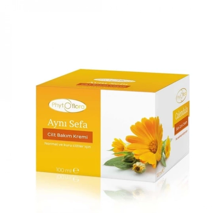Phytoflora Aynısefa (Calendula) Cilt Bakım Kremi - Kuru ve Hassas Ciltler İçin 100 Ml