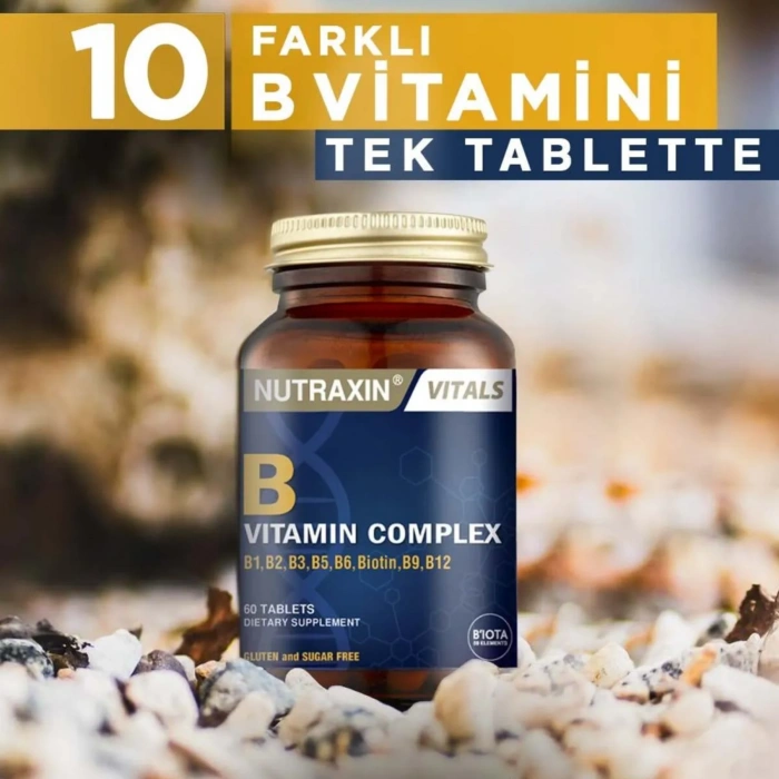 Nutraxin B Vitamin Complex - B Vitamini Takviyesi 60 Tablet