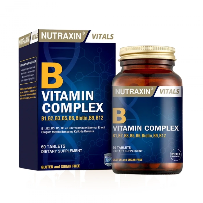 Nutraxin B Vitamin Complex - B Vitamini Takviyesi 60 Tablet