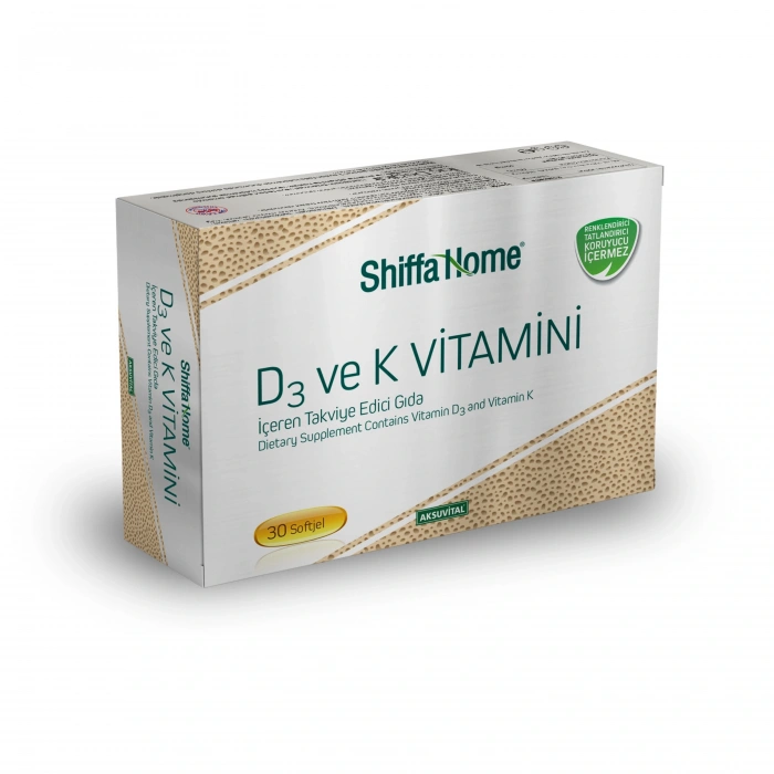 Shiffa Home D3 ve K2 Vitamini 1340 mg Softjel