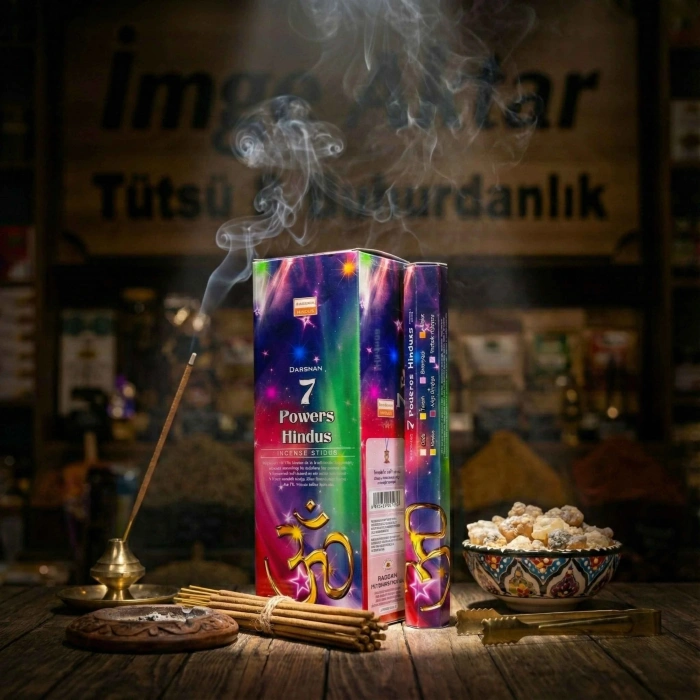 Darshan 7 Powers Hindus Çubuk Tütsü (20li Paket) - Mistik 7 Güç