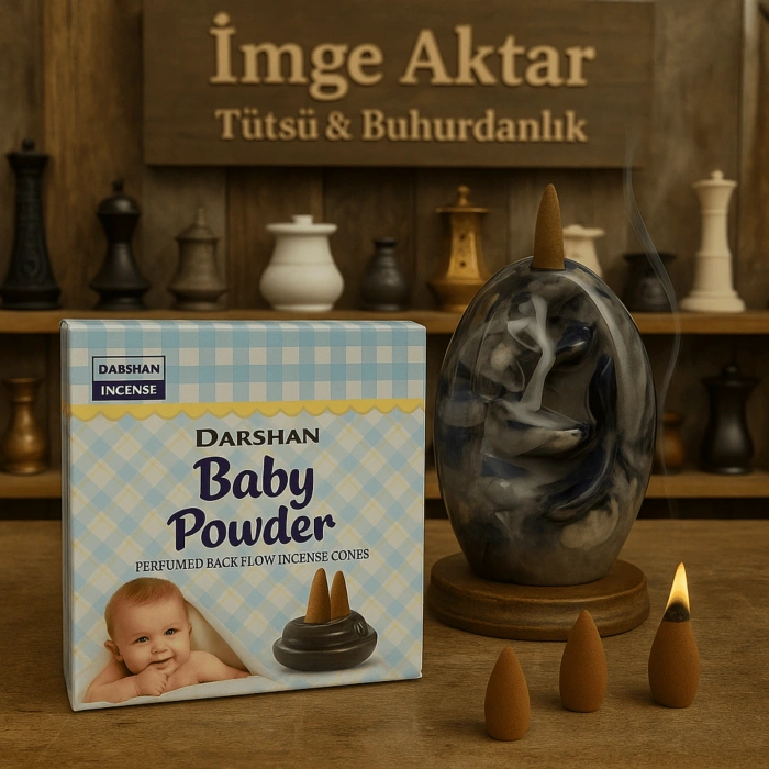 Darshan Baby Powder (Bebek Pudrası) Geri Akış Tütsü (10 Adet)