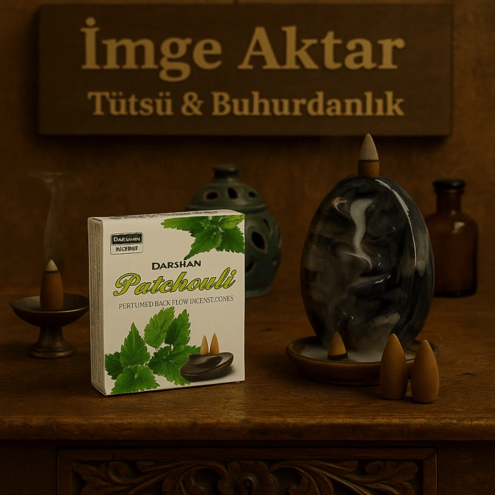 Darshan Paçuli (Patchouli) Geri Akış Tütsü (10 Adet)