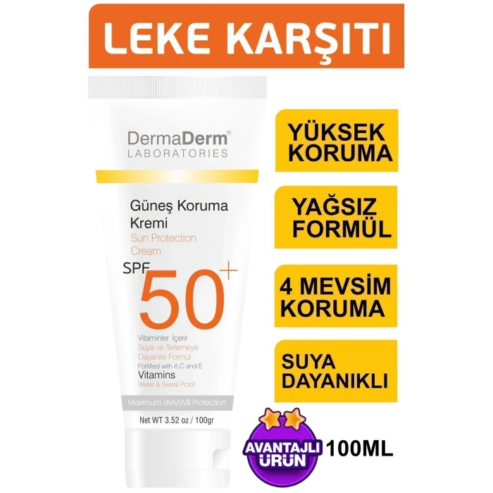 Dermaderm Günes Koruma Kremi Spf 50+ Faktör 100 Ml