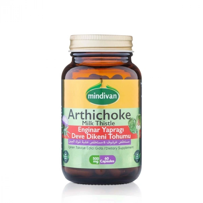 Enginar Ekstreli & Devedikeni Tohumu Ekstreli 500 Mg 60 Kapsül